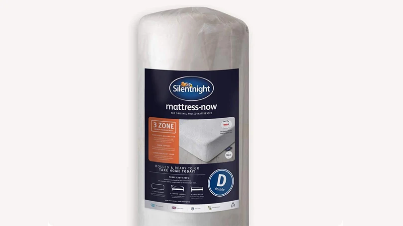silentnight 3 zone memory foam rolled mattress single