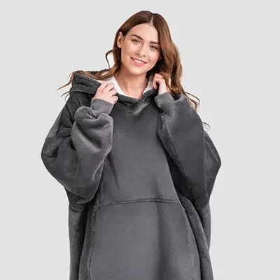 Product image of Kuddly Hoodie Blanket​.